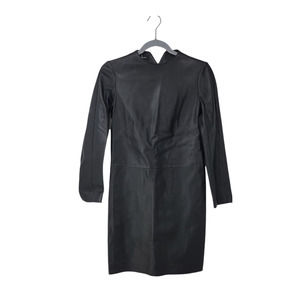 Proenza Schouler Black Lightweight Leather Dress Size 0